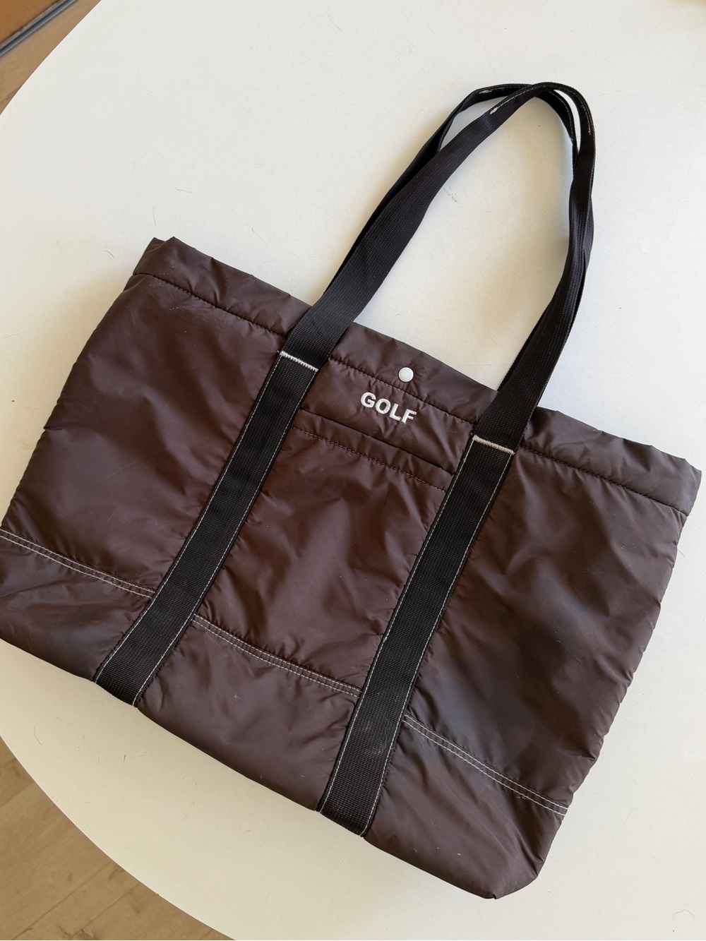 GOLF Nylon Brown “Golf” Tote